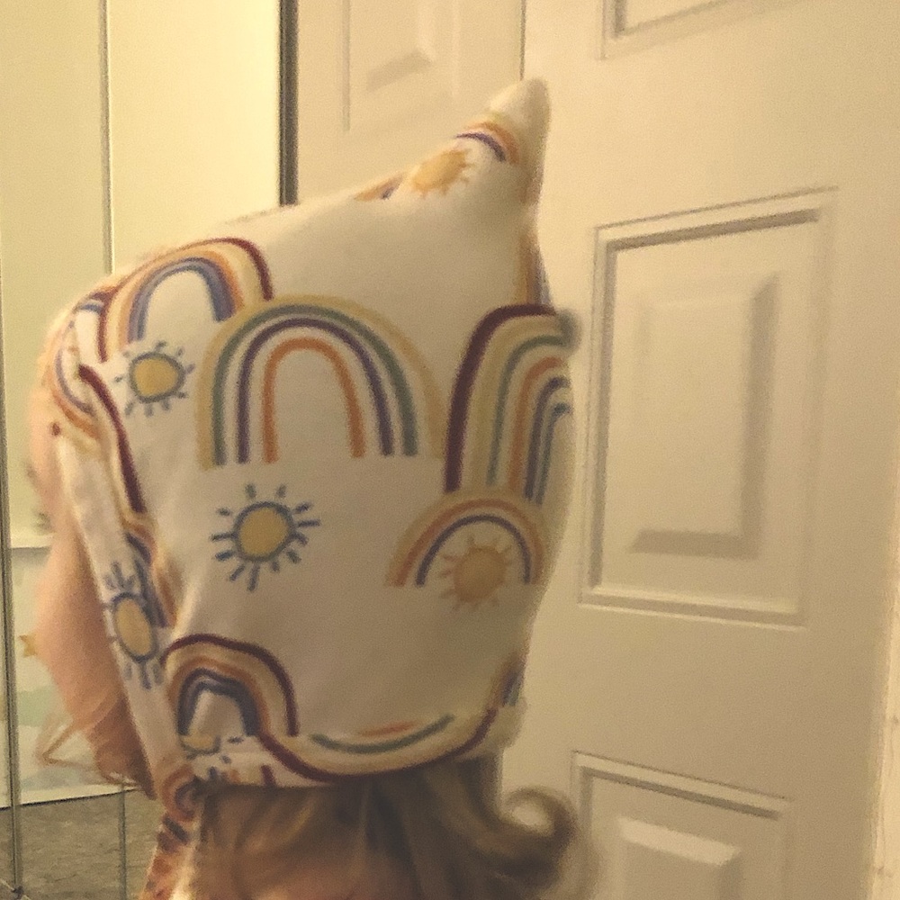 KATE QUINN RAINBOW GNOME HAT